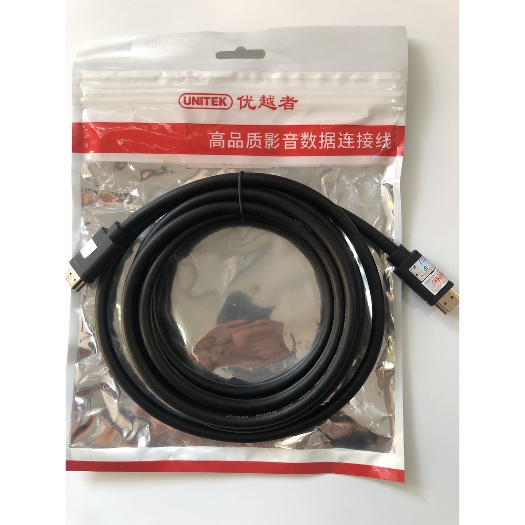 Cáp HDMI Chính Hãng Unitek Hỗ Trợ 4K Dài 3M
