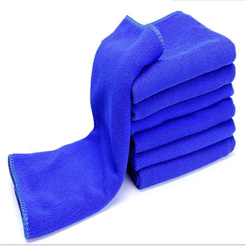 Set 10 khăn lau xe hơi chất liệu vi sợi mềm mại chống trầy