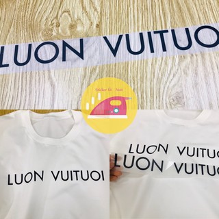 Miếng dán ủi quần áo - Hình chữ luôn vui tươi không dấu cao 5cm
