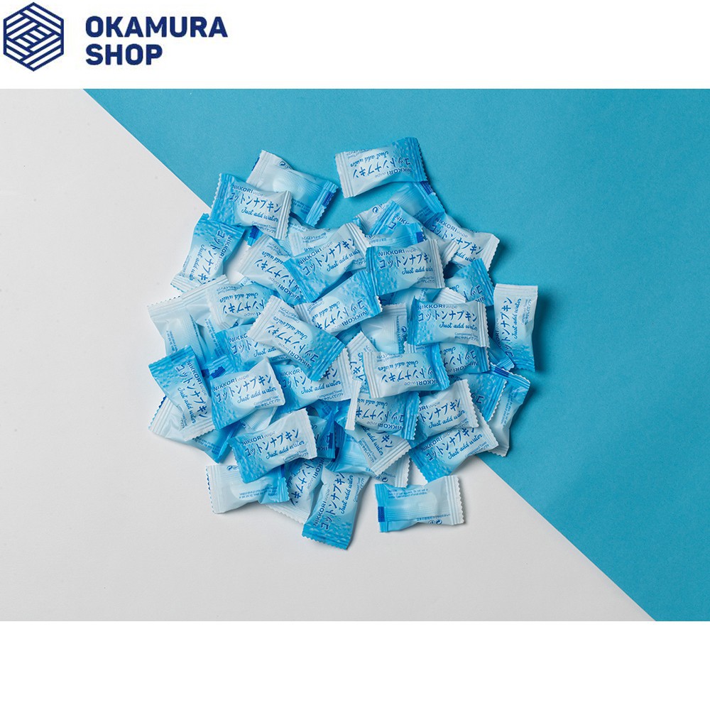 Nikkori - Khăn Giấy Khô Dạng Viên Chất Lượng Nhật Bản ( Túi Nhỏ 12 Viên)