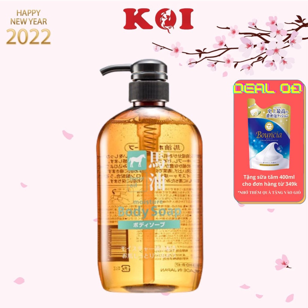 Sữa tắm chiết xuất từ dầu ngựa Kumano Horse Oil Body Soap 600ml