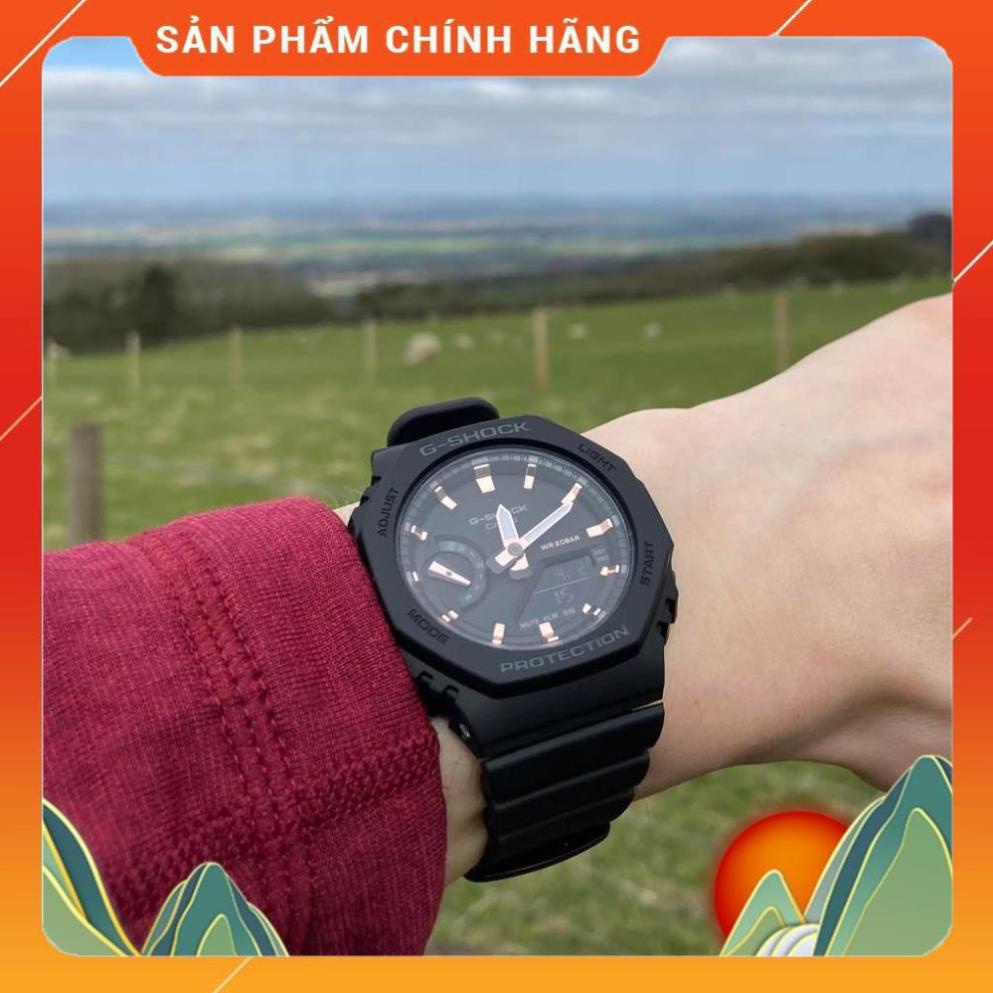 Đồng hồ casio nữ dây nhựa GSHOCK GMA-S2100-1ADR chính hãng