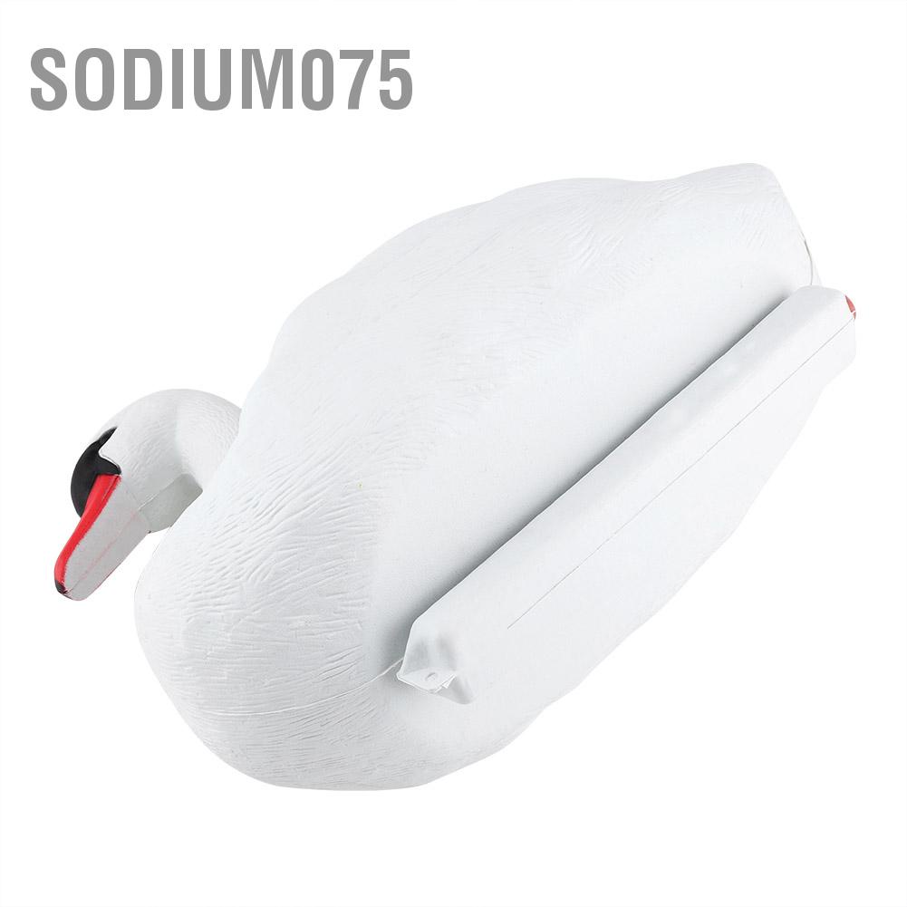 Sodium075 Sodium075 Đồ trang trí sân vườn mô phỏng dễ thương tinh tế thiên nga trắng Công cụ săn mồi
