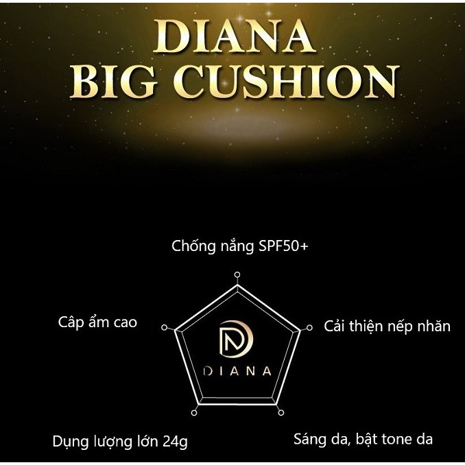 Phấn nước DIANA BIG CUSHION 24g | BigBuy360 - bigbuy360.vn