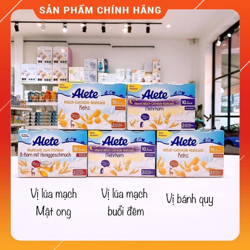 Date 2021 - Sữa nước béo Alete Đức full vị cho bé 10 tháng