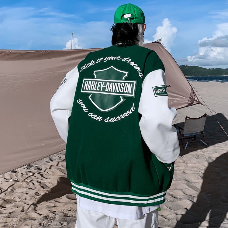 Áo khoác Varsity Thêu Chữ Secret Bomber Bóng chày Basic Unisex Bomber Jacket nam nữ form rộng