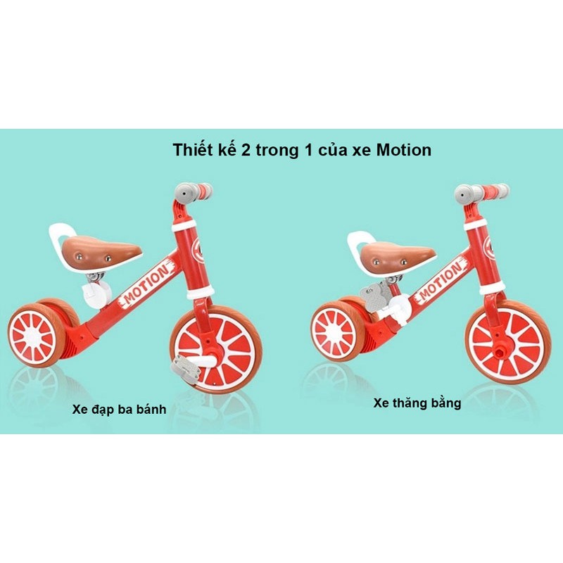 Xe thăng bằng 2 in 1 motion có bàn đạp