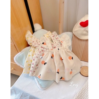 Bộ xô cánh tiên muslin cho bé gái