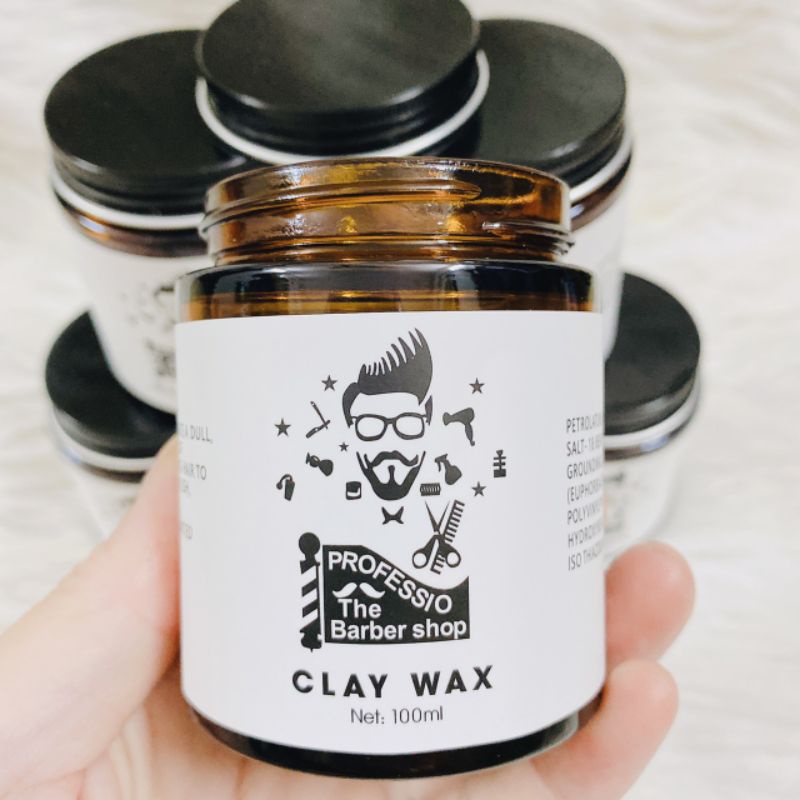 Sáp, Wax vuốt tóc CLAY WAX trắng Profession 100gr tạo kiểu giữ nếp cho tóc