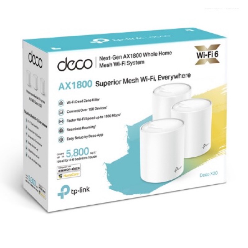 Deco X20(3-pack) Hệ thống Wi-Fi Mesh cho Gia đình AX1800 chuẩn Wifi 6 | BigBuy360 - bigbuy360.vn