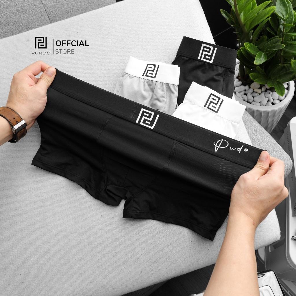 Quần boxer nam PUNDO chất cotton cao cấp co giãn 4 chiều thoải mái thấm hút tốt QLPD04