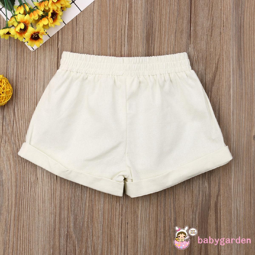 ღ♛ღUnisex Baby Cotton Shorts Drawstring PP Nappy Diaper Covers Bloomers Shorts