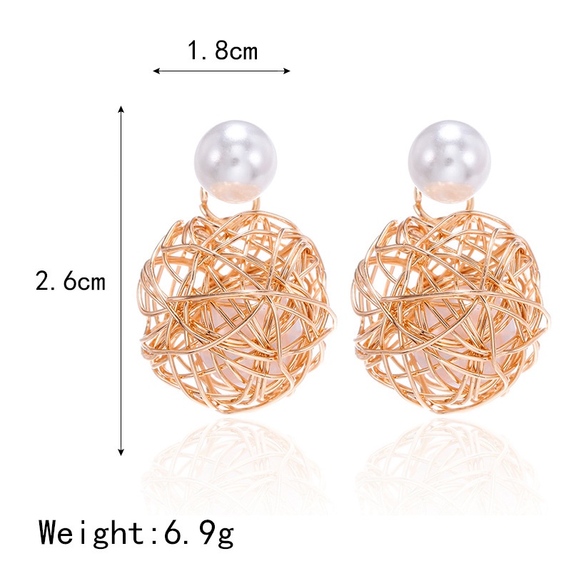 Khuyên Tai Nữ Trang Dáng Tròn Phong Cách retro