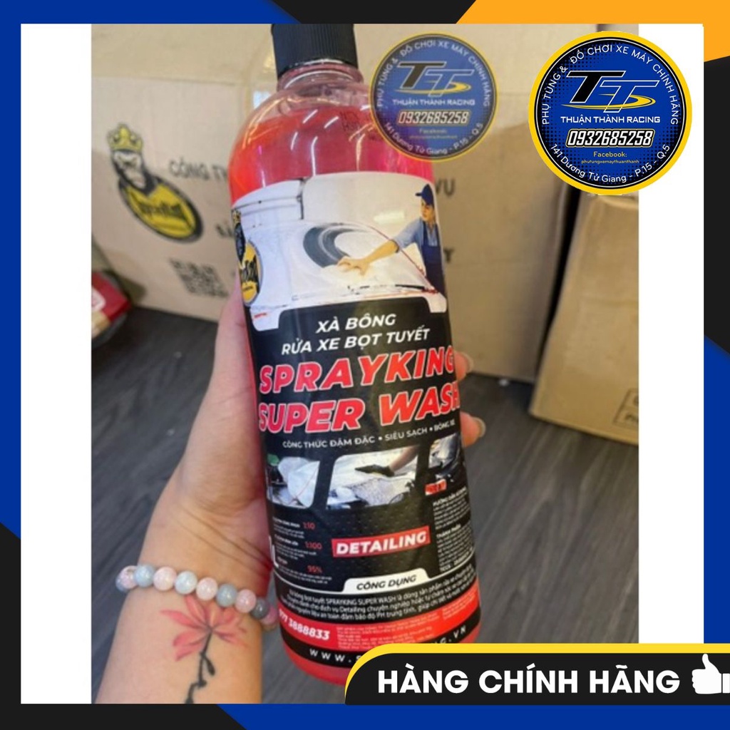Xà bông rửa xe bọt tuyết Sprayking - 1 lít