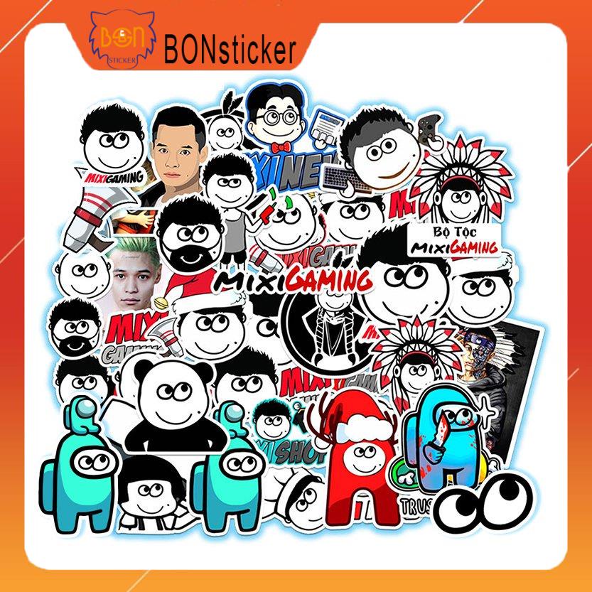 Sticker Hình Độ Mixi, Sticker Dán Xe, Tem Dán Xe Máy, Xe Điện Chống Thấm Nước,Hình Dán Chống Bay Màu
