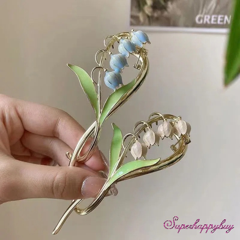 Kẹp Tóc Hình Hoa Tulip Ngọt Ngào Không Trơn Cho Nữ