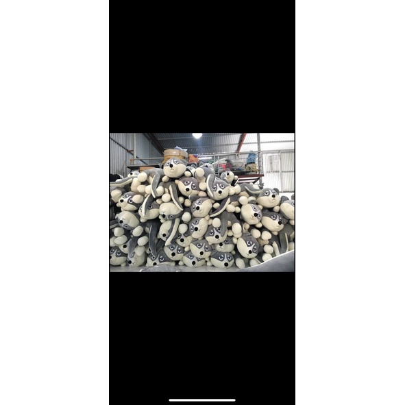 Gấu bông chó husky ,chó alaska siêu to khổng lồ đáng yêu nghộ nghĩnh kích thươc 80cm 1m2 1m4 1m6