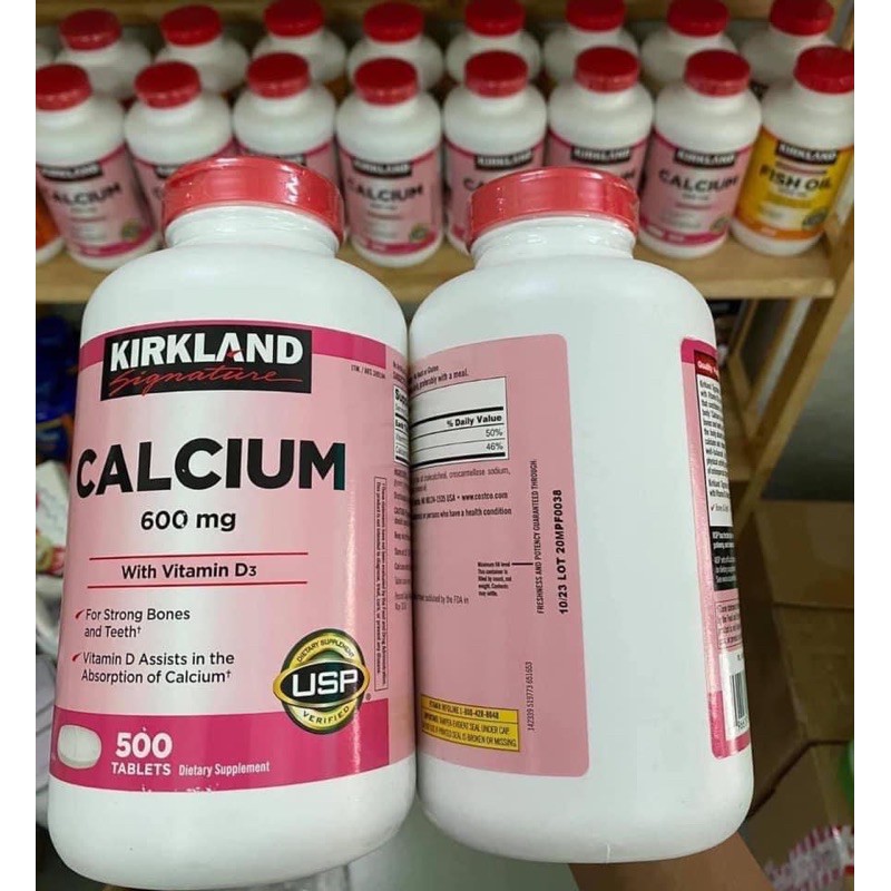 Calcium 600mg 500vien Mỹ