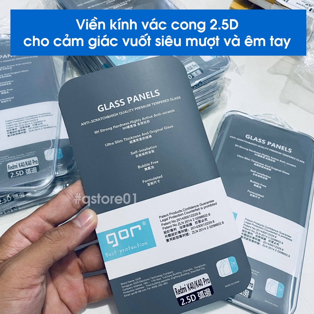 Bộ 2 Kính Cường Lực Gor Xiaomi K30 Pro/ K30 5g/ Redmi Note 8/ Redmi 8/ Redmi note 8 Pro / Redmi 10x 5G