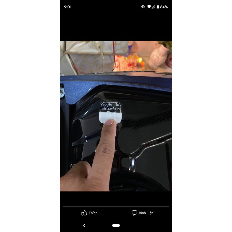 Tem Ron 91- Tem thông số bình xăng Honda Thailand