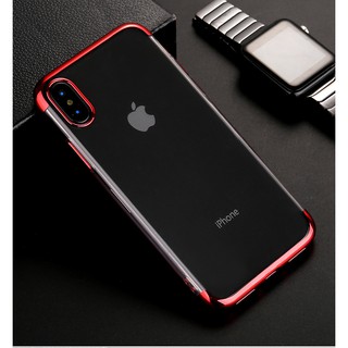 Ốp điện thoại trong suốt viền màu dành cho Iphone cực đẹp