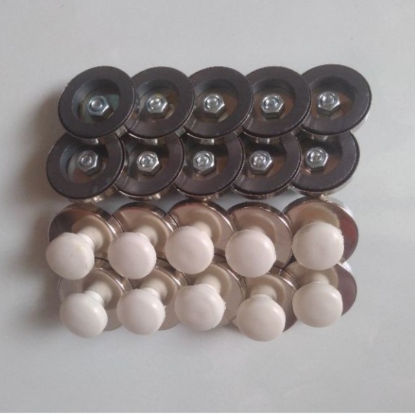 Combo 10 cục nam châm gắn bảng có núm cầm inox 30mm