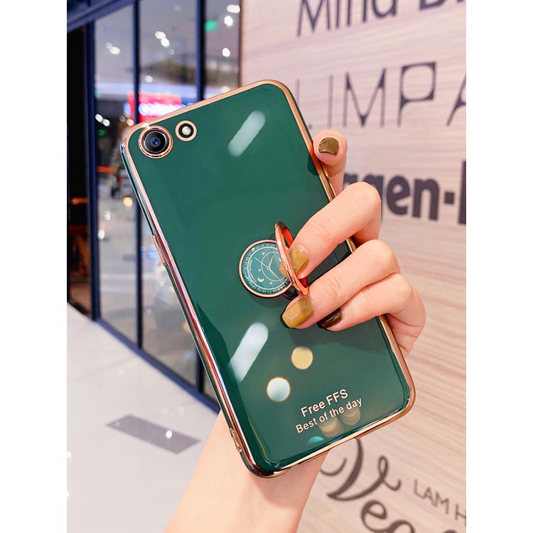 Ốp điện thoại mềm chống sốc chống rơi kèm giá đỡ thích hợp cho OPPO A83