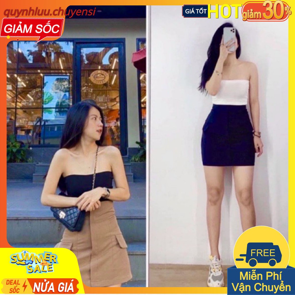 CVN01 - CHÂN VÁY CẠP CAO TÚI HỘP 2 MÀU NỮ