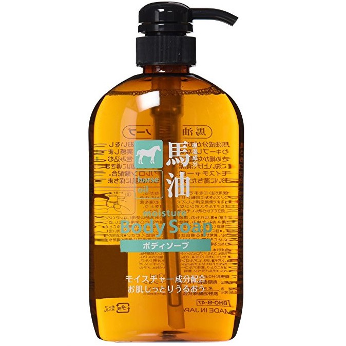 Sữa tắm mỡ ngựa giúp da căng mịn chống lão hoá Horse Oil 600ml Nhật Bản