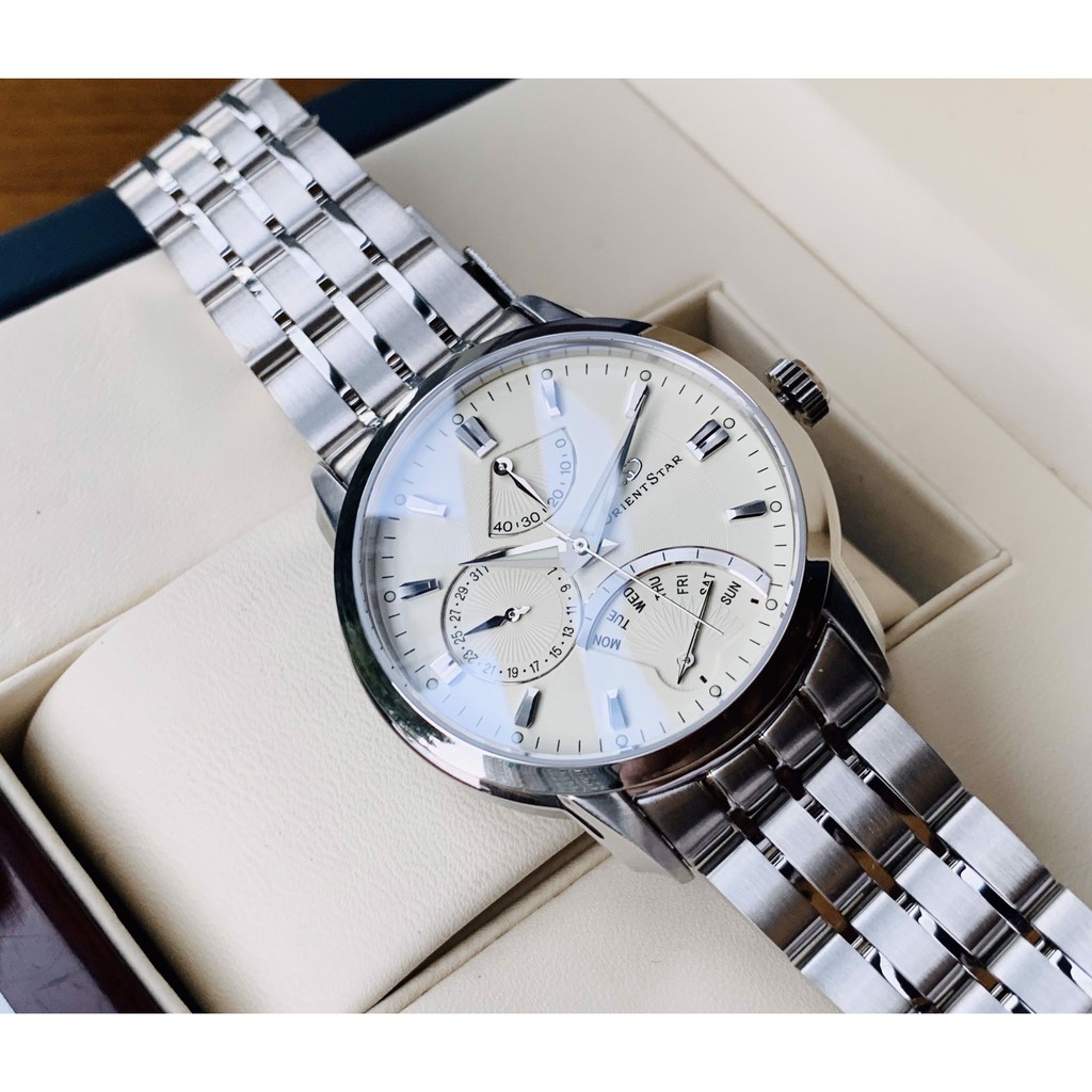 Đồng hồ nam chính hãng Orient Star Retrograde SDE00002W0 - Máy cơ - Kính Sapphire
