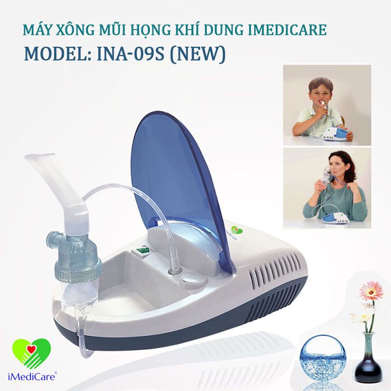 ✅ Máy Xông Khí Dung Mũi Họng: Imedicare INA-09S 5.0 Xông Mũi Họng Cao Cấp (Singapore) -VT0077