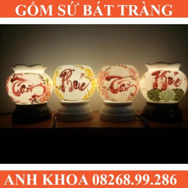 Đèn xông tinh dầu size to Bát Tràng - Gốm sứ Bát Tràng Anh Khoa