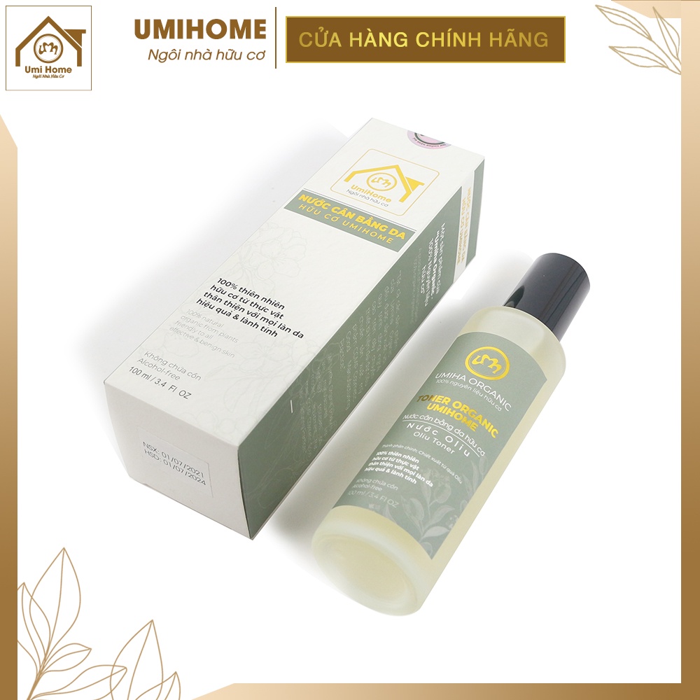 Nước cân bằng da Oliu UMIHOME nguyên chất cân bằng đô PH, chống lão hóa, giảm mụn và dưỡng da hiệu quả 100ml