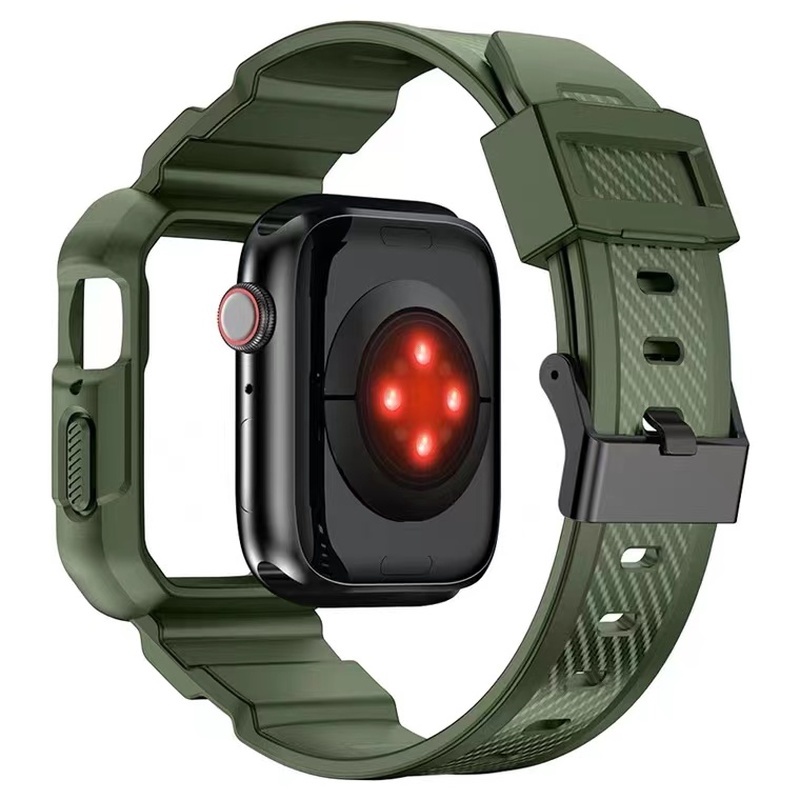 Ốp Dây Đeo Silicone Thay Thế Cho Đồng Hồ Thông Minh Apple Watch Series 7 SE 6 4 5 45mm 41mm Iwatch SE 5 4 40mm 44mm