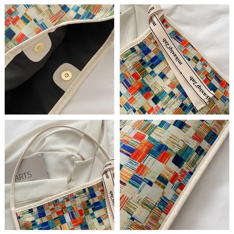 Niche Túi tote Sức Chứa Lớn Thiết Kế Hàn Quốc Cho Học Sinh Gylb380