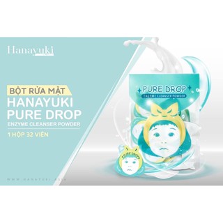 Viên bột rửa mặt Hanayuki Korea