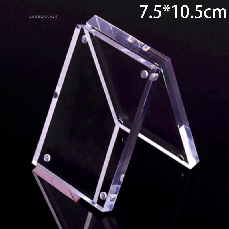 Khung ảnh acrylic từ tính trong suốt dùng cho trưng bày áp phích có giá đỡ