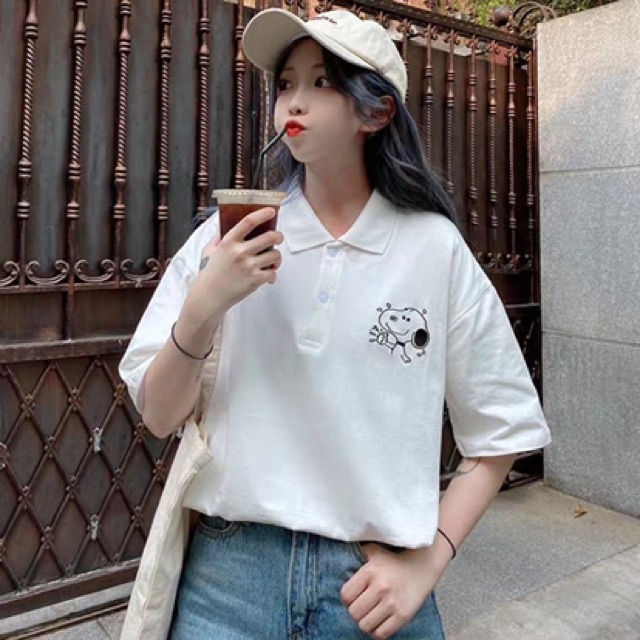 Polo in cún nhỏ góc ngực tici TTB875