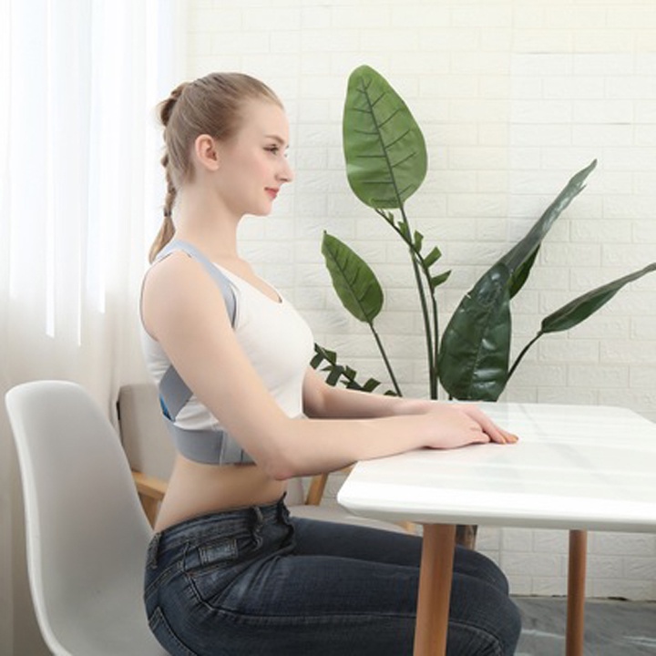 Đai chống gù lưng nam nữ có nẹp nhựa POSTURE SAMPAKE, Đai Đeo Vai Hỗ Trợ Điều Chỉnh Tư Thế - mi06