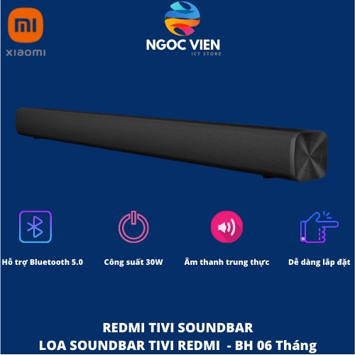 [Hỏa Tốc - HCM] Loa soundbar TV Redmi Hỗ trợ Bluetooth 5.0 Dễ lắp đặt Công suất 30W Âm thanh tuyệt đỉnh - Ngocvienstore