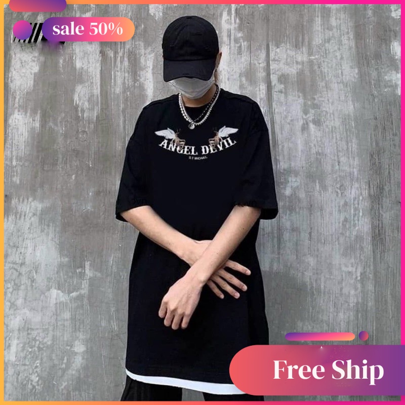 Áo thun nam nữ unisex tay lỡ LF 84, áo phông tay lỡ unisex form rộng oversize streetwear