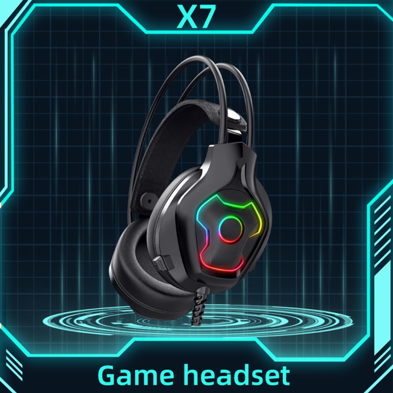 Tai Nghe Trùm Đầu Chơi Game Gấp Gọn Có Đèn LED Âm Thanh Hifi