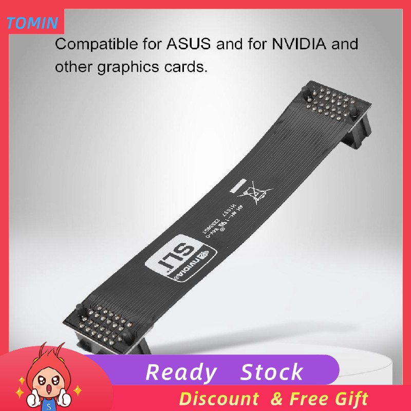 [Ready Stock]AIQ-YP19125 10cm Dual Graphics Card SLI Crossfire Cable Bridge Connector for GigaByte