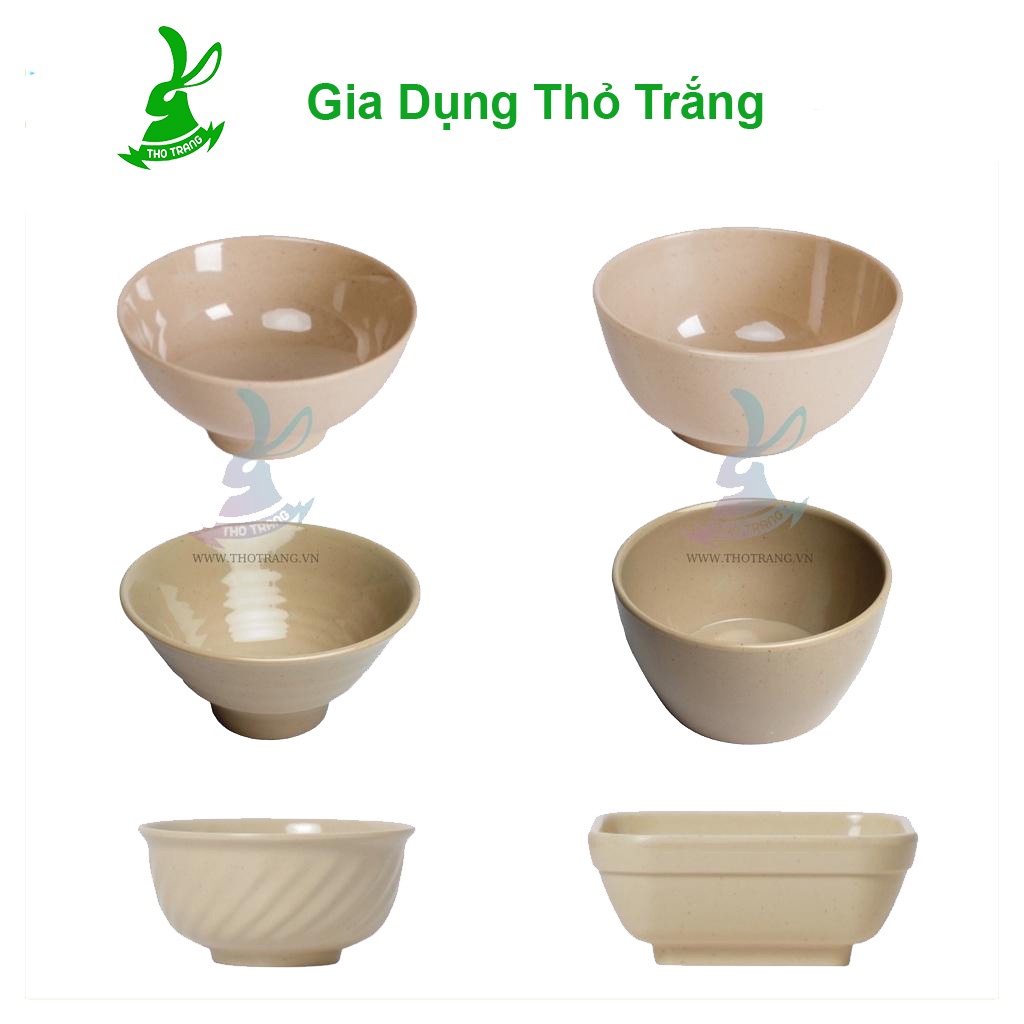 Chén cơm Màu Nâu Nhựa Melamine Cao Cấp Fataco Việt Nam