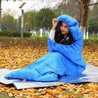 Túi ngủ văn phòng, du lịch kiêm chăn đắp, đệm nằm.