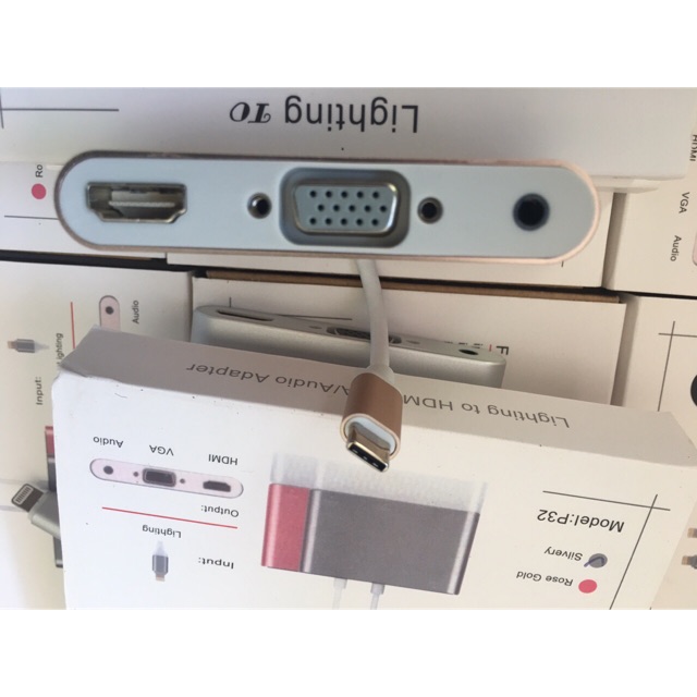 Cable type C  to HDMI & VGA