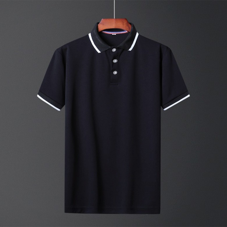 Áo phông nam ngắn tay cổ bẻ phối viền cao cấp : Kiểu dáng Hàn Quốc chất liệu cotton , co giãn 4 chiều(APKV) | BigBuy360 - bigbuy360.vn