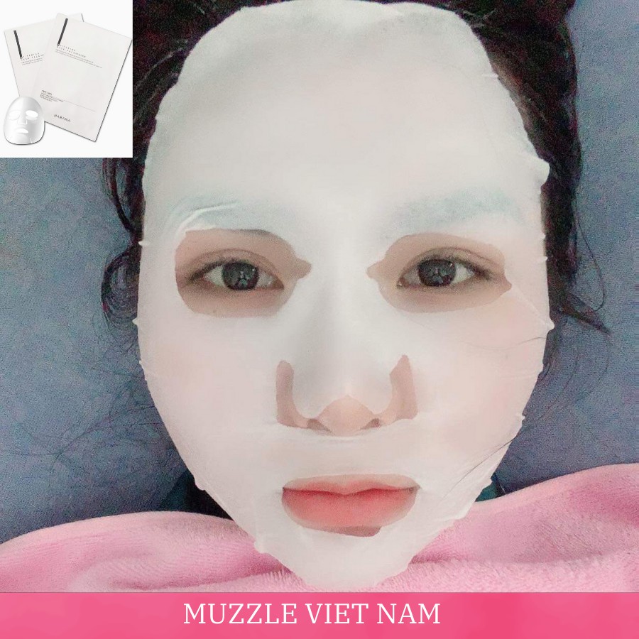 Mặt Nạ Giấy HARANA Whitening Mask Pack Dưỡng Da hộp 10 Miếng Chính Hãng Hàn Quốc (hộp 10 miếng)