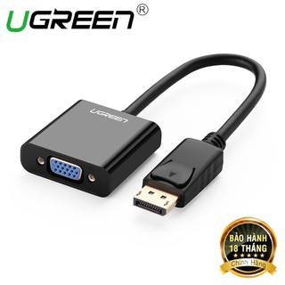 [Mã ELHACE giảm 4% đơn 300K] Cáp chuyển Displayport to VGA cao cấp Ugreen 20415 Chính Hãng (màu đen)