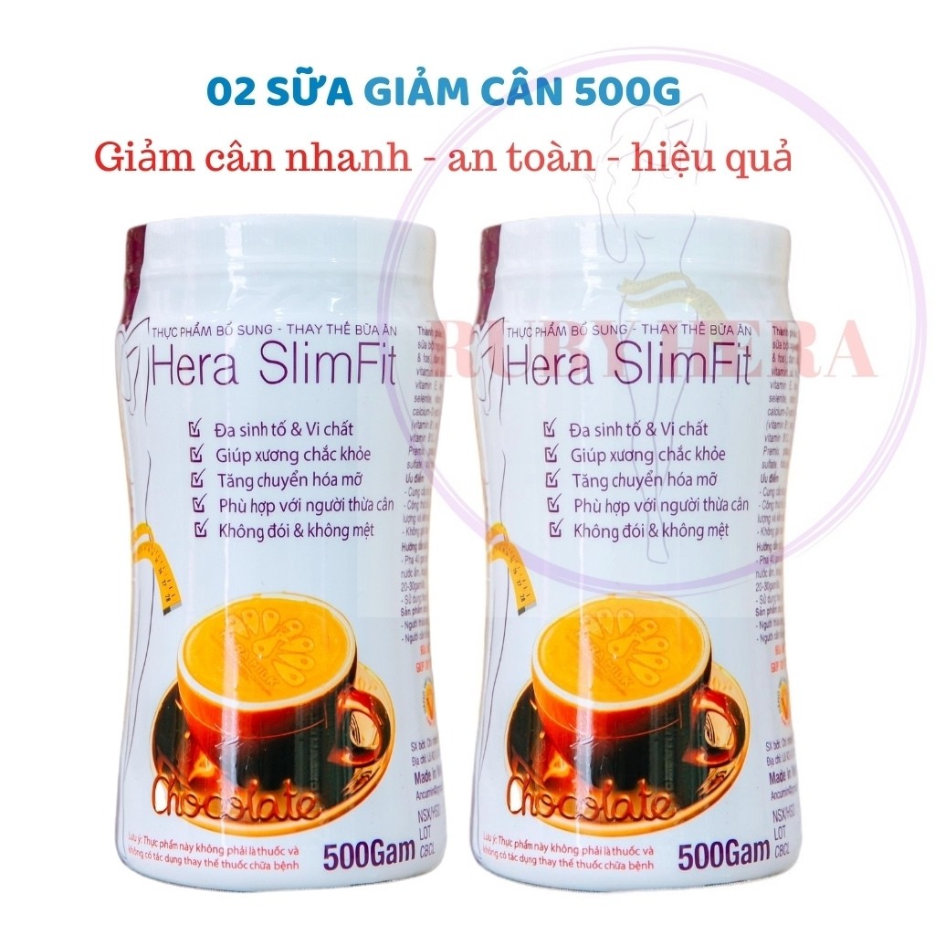 Sữa Giảm Cân HERA SLIMFIT S04 Giảm Eo Siêu Tốc - Giảm Cân An Toàn – Giảm Cân Nhanh (02 Hộp 500GRAM)